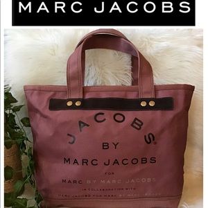 Marc Jacobs Mauve Canvas Tote Bag NEW